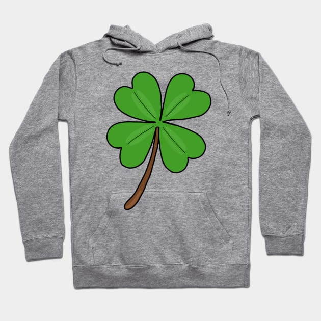 Four-leaf Clover - Luck Symbols Hoodie by DiegoCarvalho